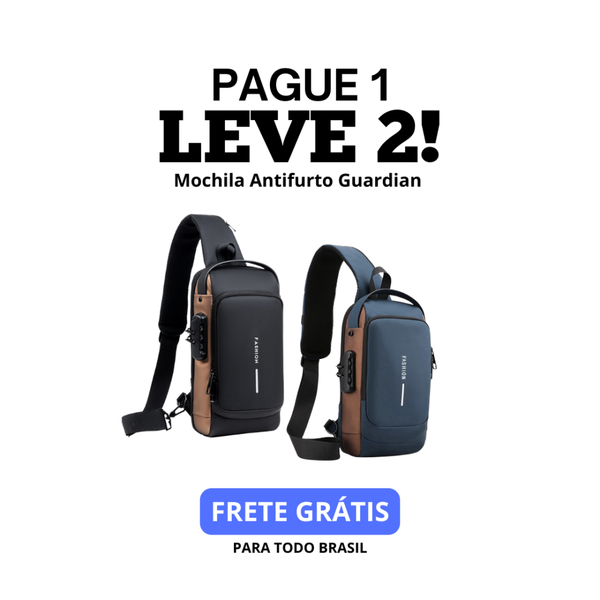 Mochila Antifurto Guardian [PAGUE 1 LEVE 2]